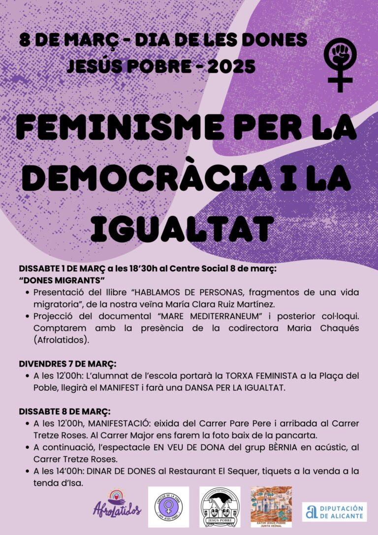 Presentación de «HABLAMOS DE PERSONAS» en Jesús Pobre (Alicante)