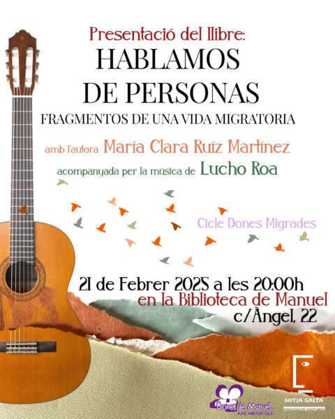 Presentación de «HABLAMOS DE PERSONAS» en Manuel (Valencia)