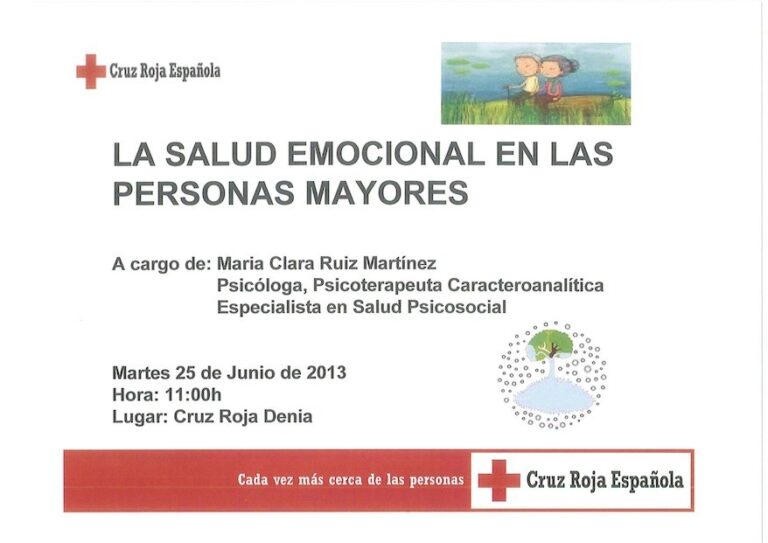 Resumen - Salud Emocional en las Personas Mayores - Denia