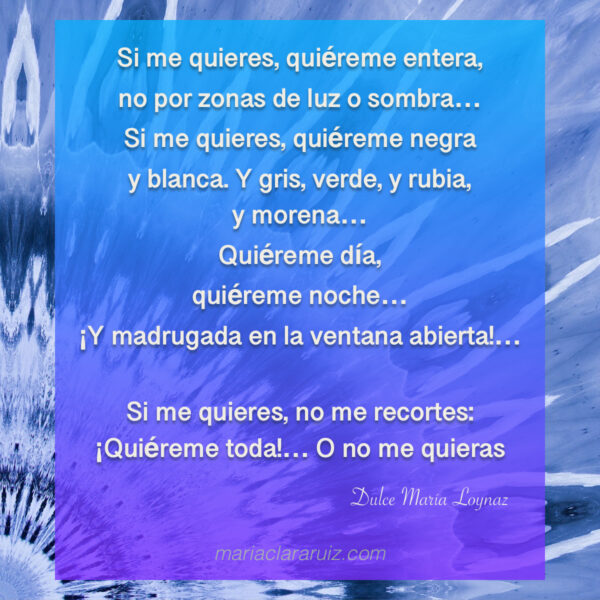 Si Me Quieres Quiereme Entera