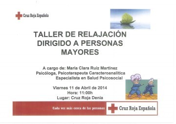 Taller de Relajación dirigido a Personas Mayores