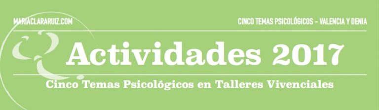 Cinco Temas de Psicología en Cinco Talleres Vivenciales